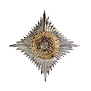 1960s Accessocraft NYC Silver & Gold Plate Military Style Diamond Shape Brooch